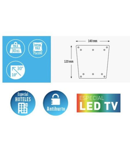 Buy Engel Axil Fixed TV Mount 10-30" 30kg | VESA 100