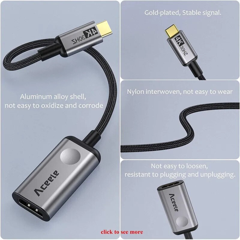 Aceele USB-C to HDMI adapter ▶️ TiendaCPU
