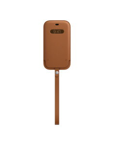Funda integral de piel con MagSafe para el iPhone 12 Marrón