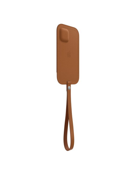 Funda integral de piel con MagSafe para el iPhone 12 Marrón