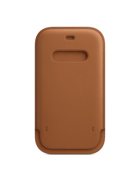 Funda integral de piel con MagSafe para el iPhone 12 Marrón