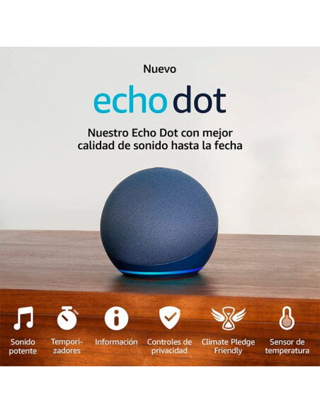 Comprar Amazon Echo Dot 5ª Generación Azul Marino | Altavoz con Alexa