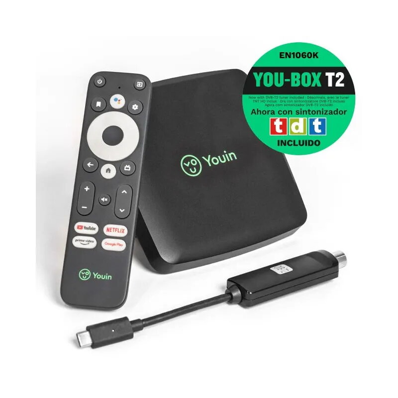 Android TV 4K EN1060K Media Player Youin - TiendaCPU