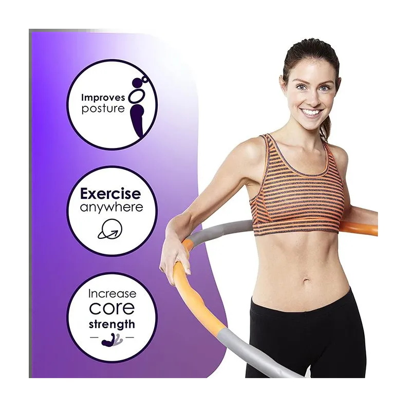 Just be... Hula Hoop Pink Fitness Hoop 1.5 KG - TiendaCPU