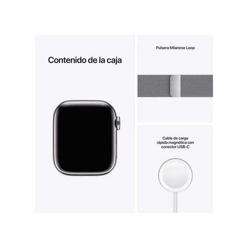 Smartwatches Apple Watch S7 41mm LTE Stainless Steel Case Silver