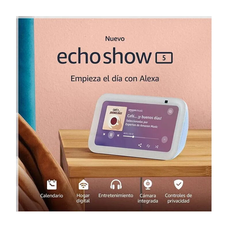 Amazon Echo Show 5 (3rd Gen) Charcoal – 5.5″ Smart Display with Alexa