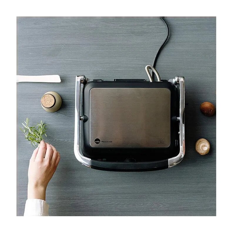 Cocina Mini-Grill Eléctrica Wilfa Press Acero/Negra  - TiendaCPU