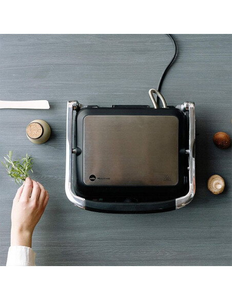 Cocina Mini-Grill Eléctrica Wilfa Press Acero/Negra  - TiendaCPU