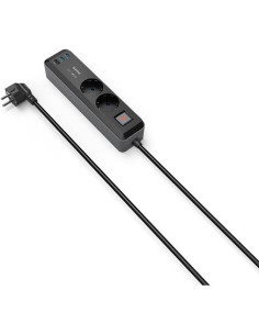 Hama 65W USB-C Power Strip | 2 AC Sockets + 3 USB - TiendaCPU
