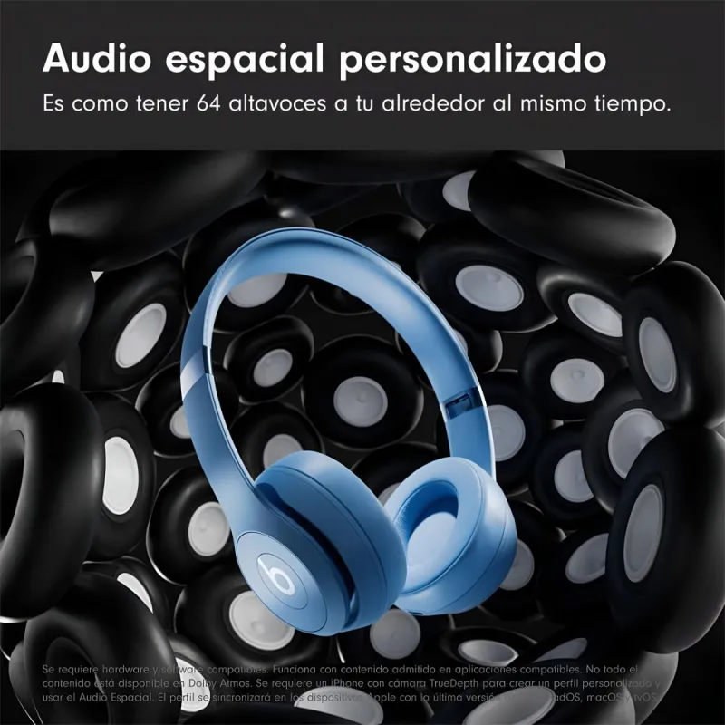 Beats Solo 4 Wireless Bluetooth Azul Pizarra – Auriculares On-Ear