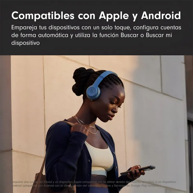 Beats Solo 4 Wireless Bluetooth Azul Pizarra – Auriculares On-Ear