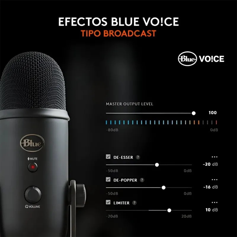 Buy Logitech Blue Yeti USB Microphone Black | Studio Quality