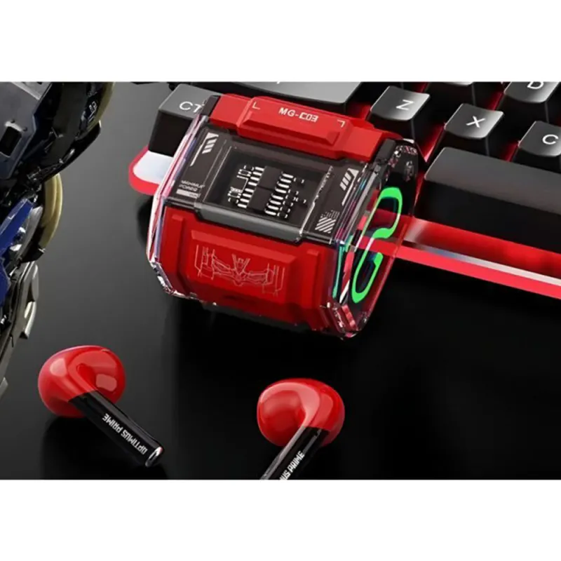 Comprar online Auriculares TWS Transformers MG-C03 red