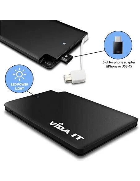 Comprar Batería Externa Axil Tipo Tarjeta 2500mAh