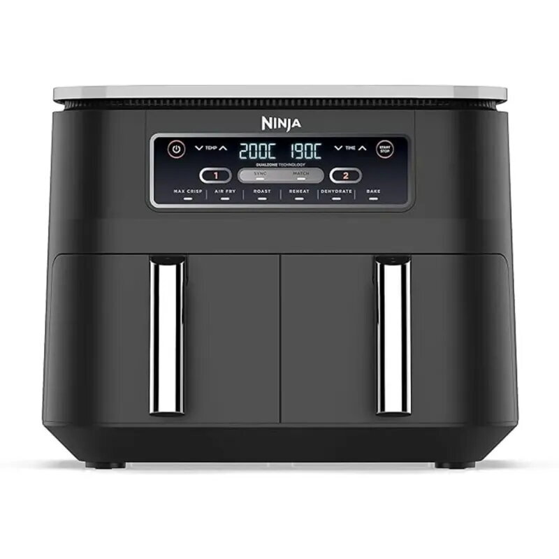 Ninja AF300EU Freidora de aire doble 2400 W 7,6 L | 6 modos