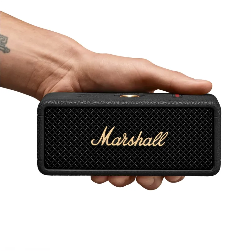 Altavoz Bluetooth portátil inalámbrico Marshall Emberton III IP67 Negro y latón