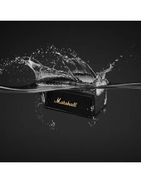 Altavoz Bluetooth portátil inalámbrico Marshall Emberton III IP67 Negro y latón