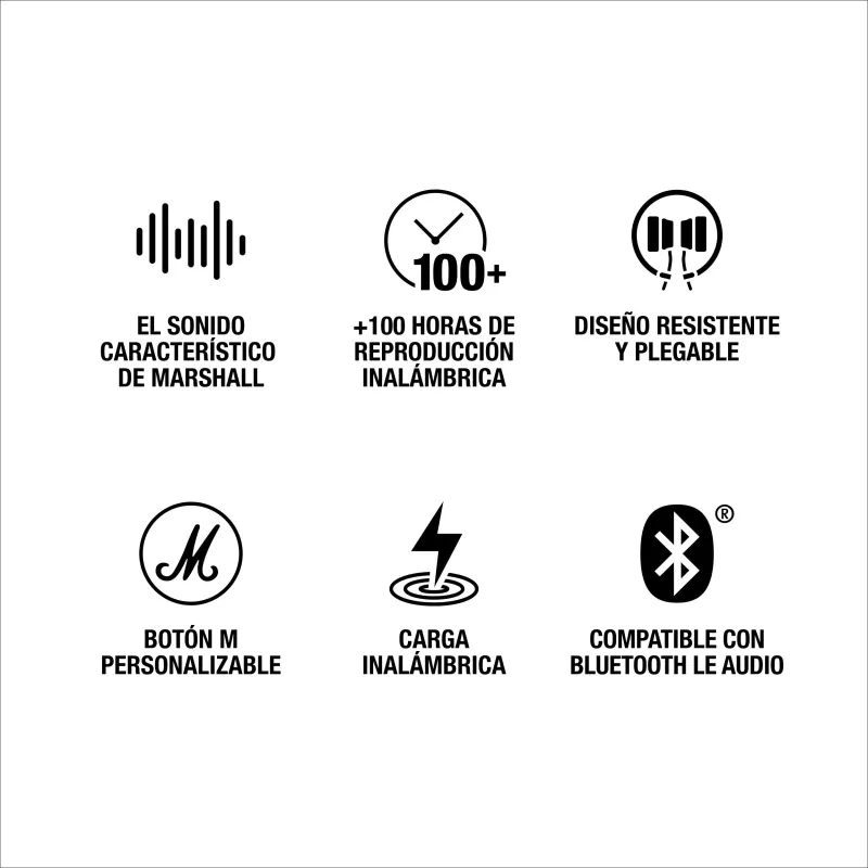Auriculares Inalámbricos Bluetooth Marshall Major V Negro