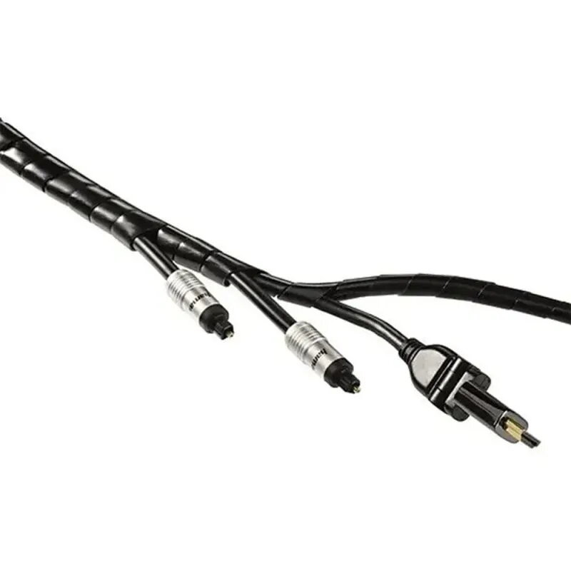 Tubo espiral flexible Recogecables Hama Ø 30 mm 2,50 m negro