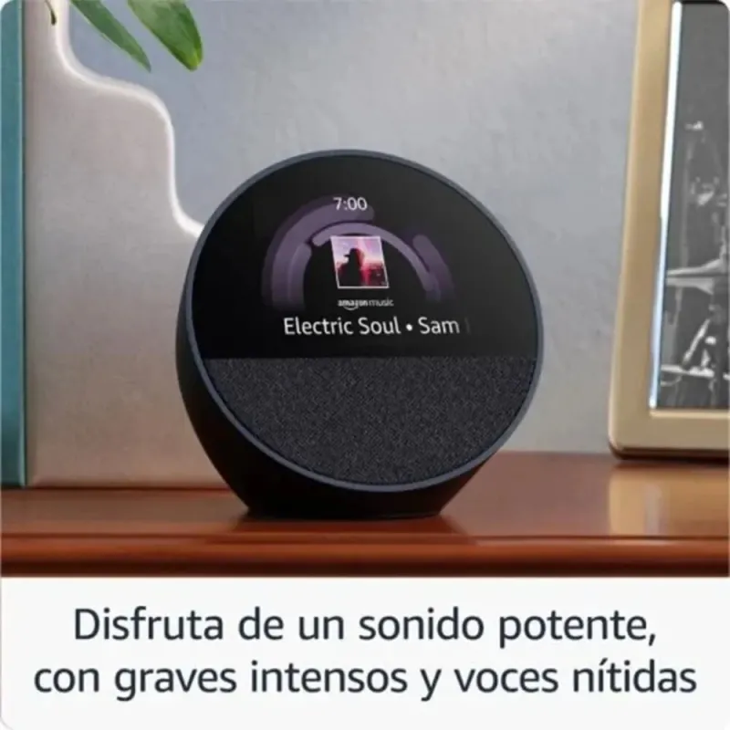 Amazon Echo Spot (2024) Blue – Smart Alarm Clock with Alexa