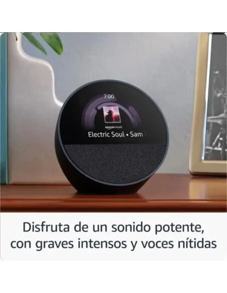 Amazon Echo Spot (2024) Blue – Smart Alarm Clock with Alexa