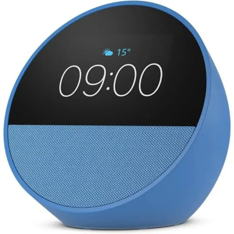 Amazon Echo Spot (2024) Blue – Smart Alarm Clock with Alexa