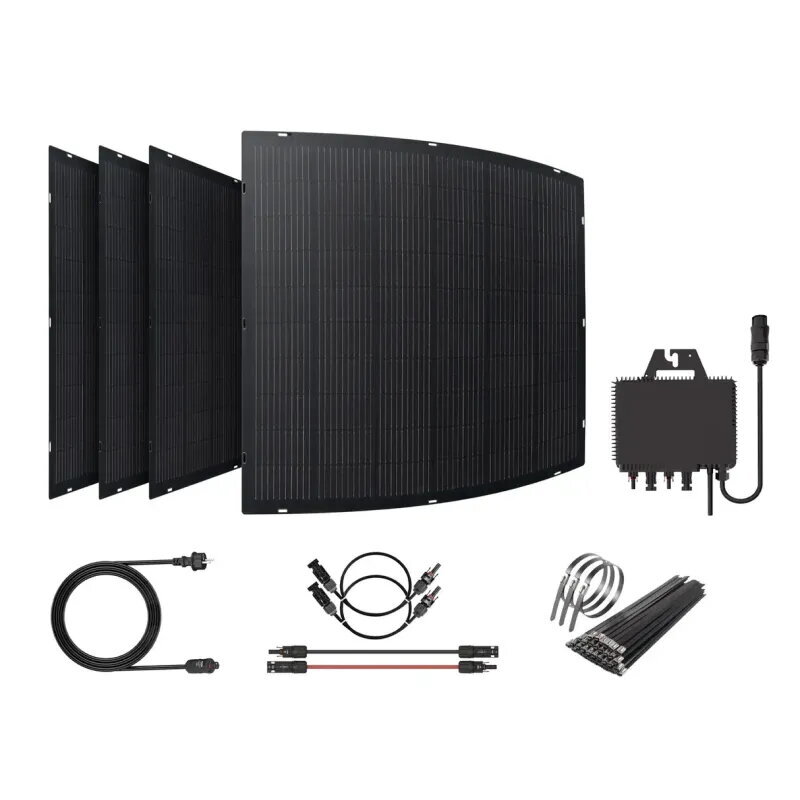 Kit solar para balcón - placas flexibles 800