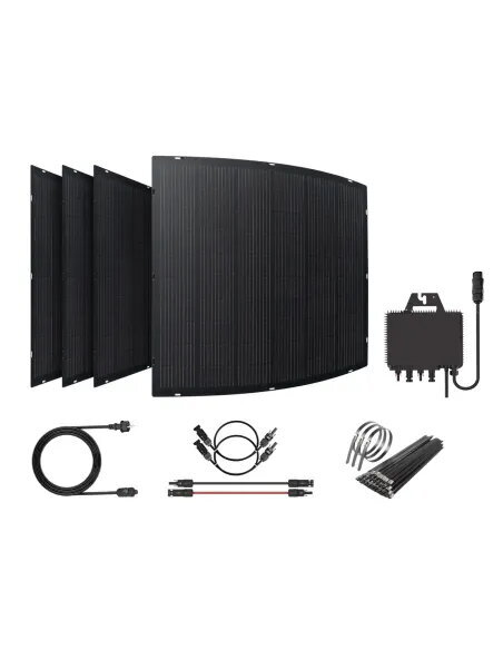 Kit solar para balcón - placas flexibles 800
