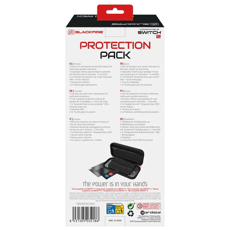 Comprar Blackfire Pack de Protección 5en1 Funda + Accesorios Switch 2