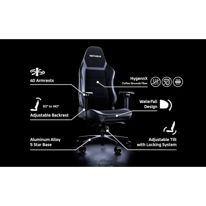 Vertagear PL6800 HygenX Midnight Blue – silla gamer XL ergonómica