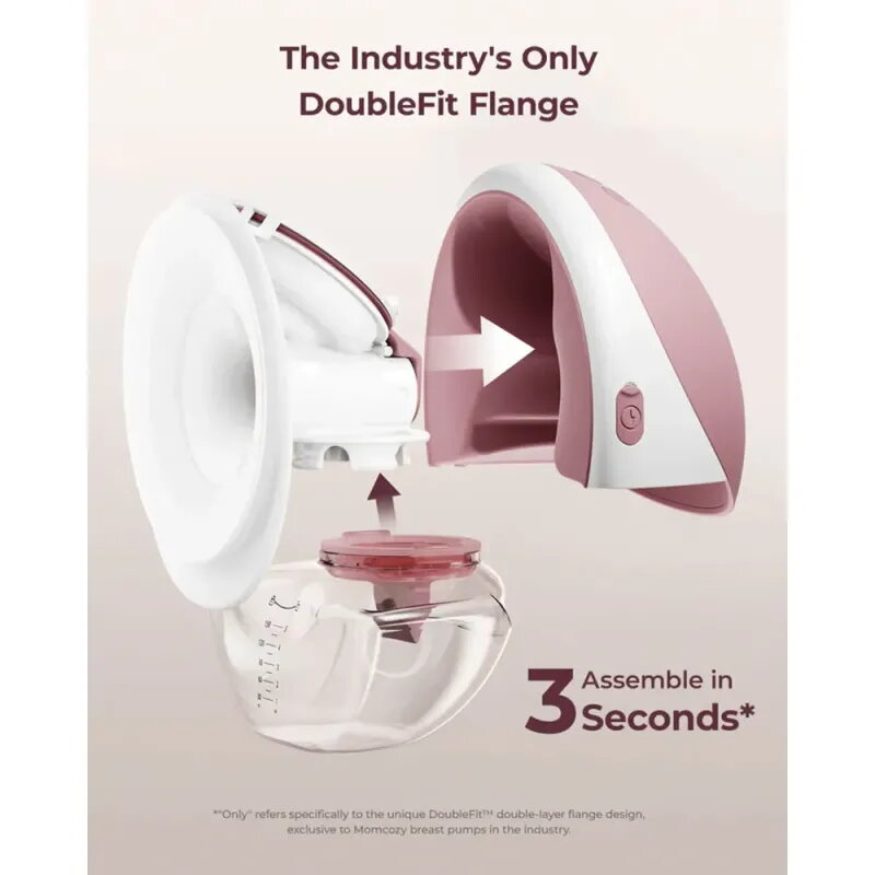Buy Momcozy M9 Single Breast Pump Red | App Control -300mmHg