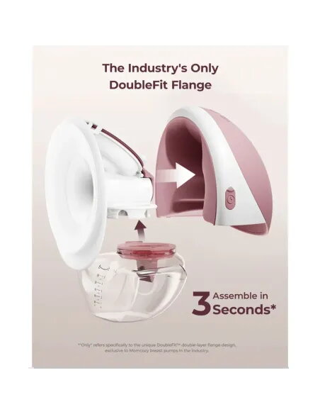 Buy Momcozy M9 Single Breast Pump Red | App Control -300mmHg