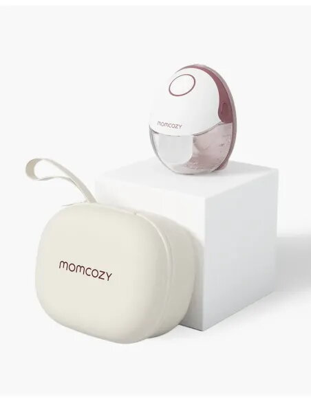 Momcozy M6 Wearable Breast Pump Red | Hands-Free Mobile Style