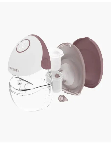 Momcozy M6 Wearable Breast Pump Red | Hands-Free Mobile Style