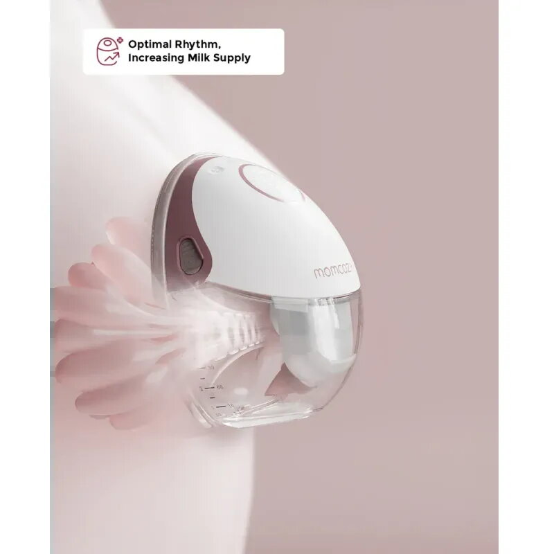 Momcozy M6 Wearable Breast Pump Red | Hands-Free Mobile Style