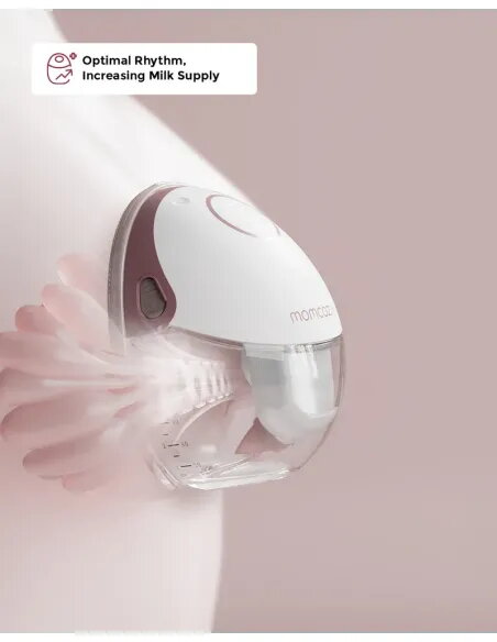 Momcozy M6 Wearable Breast Pump Red | Hands-Free Mobile Style