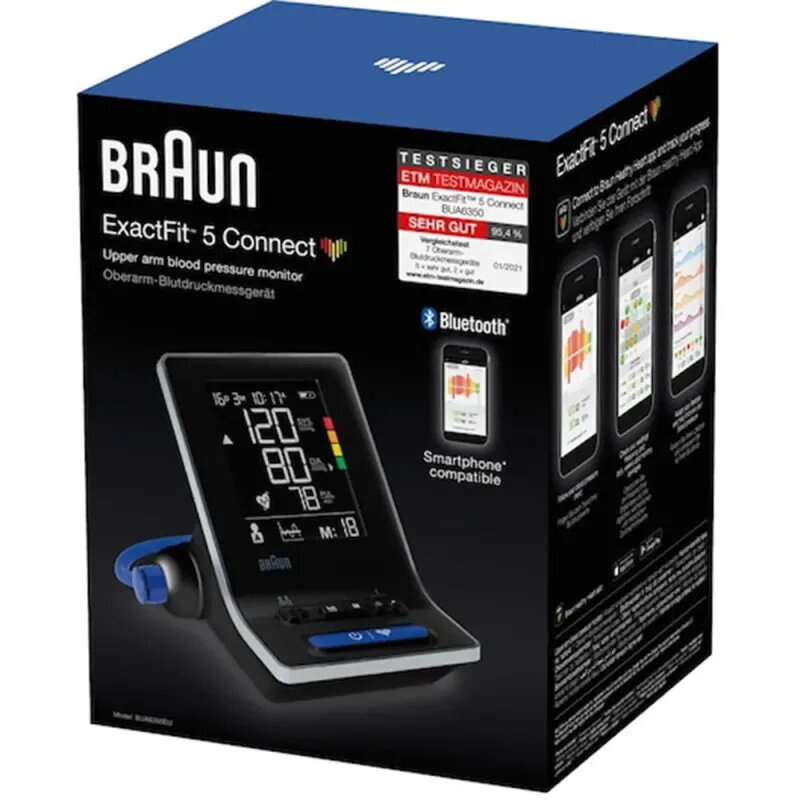 Braun ExactFit 5 Connect | Smart Arm Blood Pressure Monitor App