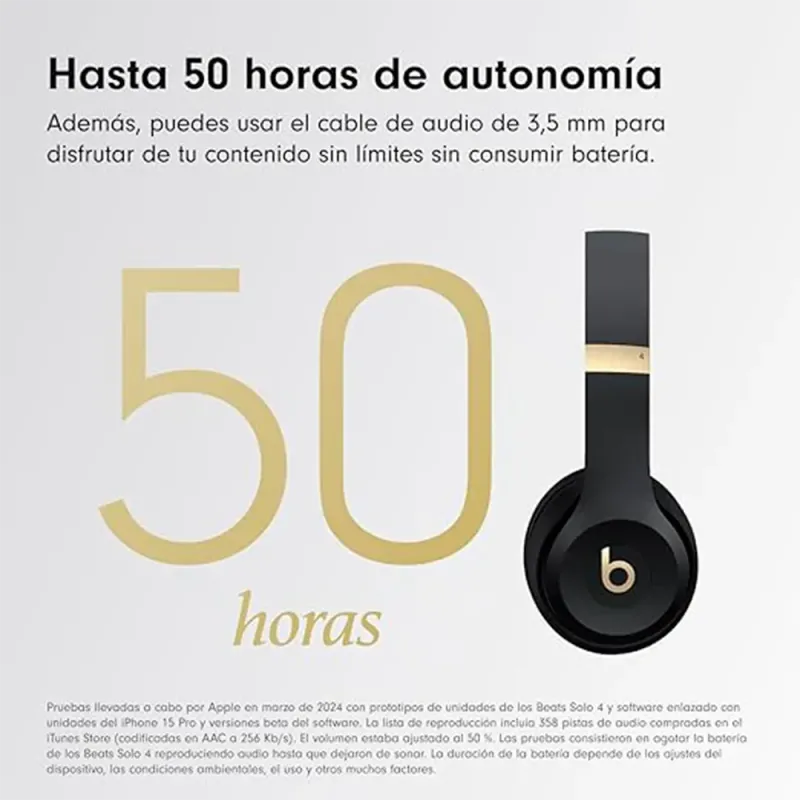 Buy Beats Solo 4 Black and Gold | Wireless Headphones 50h Battery