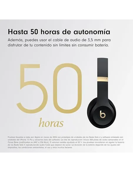 Buy Beats Solo 4 Black and Gold | Wireless Headphones 50h Battery