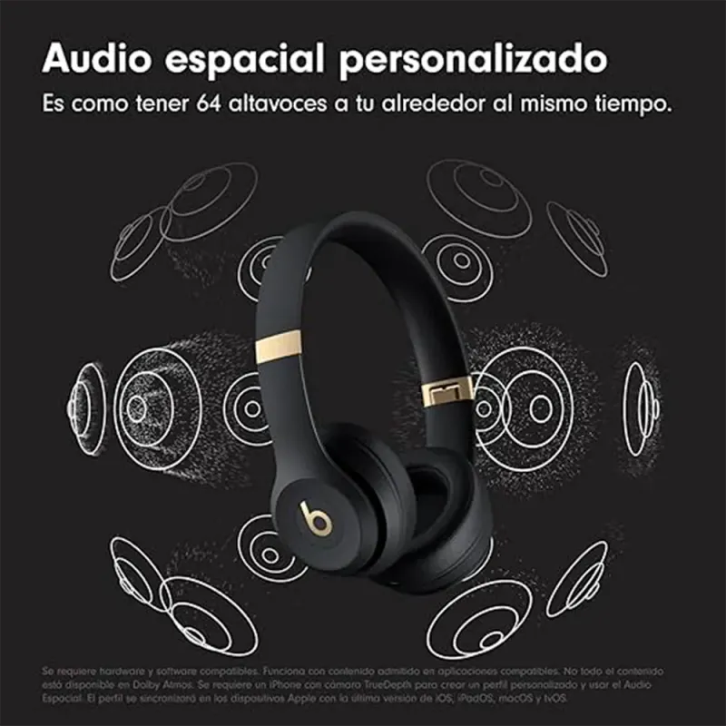 Buy Beats Solo 4 Black and Gold | Wireless Headphones 50h Battery