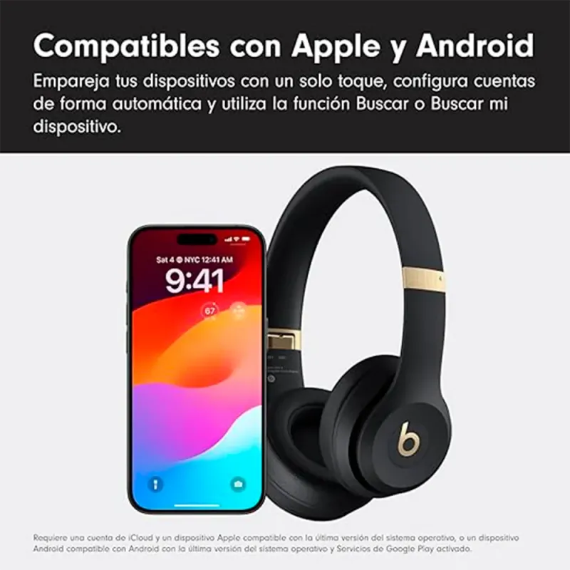 Buy Beats Solo 4 Black and Gold | Wireless Headphones 50h Battery
