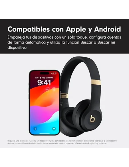Buy Beats Solo 4 Black and Gold | Wireless Headphones 50h Battery