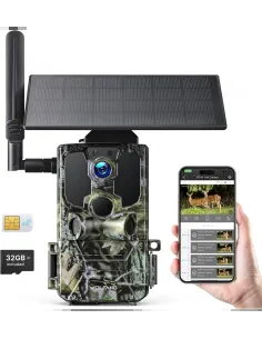 Compra la cámara de Caza Solar WOLFANG WT04 4G LTE – Video 2.5K