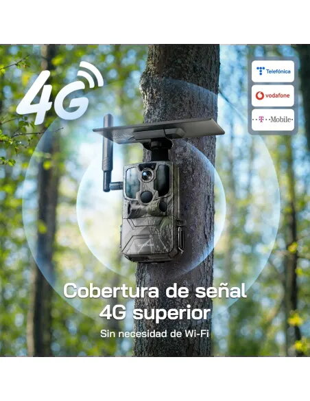 Compra la cámara de Caza Solar WOLFANG WT04 4G LTE – Video 2.5K