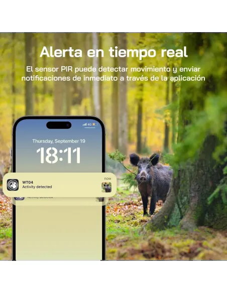 Compra la cámara de Caza Solar WOLFANG WT04 4G LTE – Video 2.5K