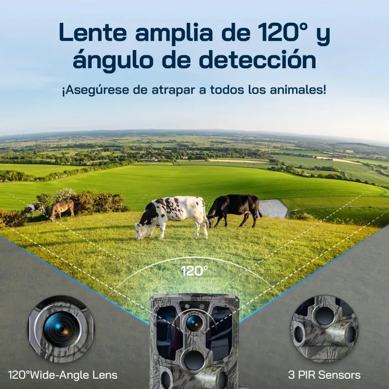 Compra la cámara de Caza Solar WOLFANG WT04 4G LTE – Video 2.5K