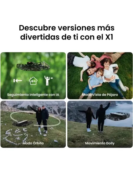 HOVERAir X1 Combo Negro – Mini dron plegable 2,7K