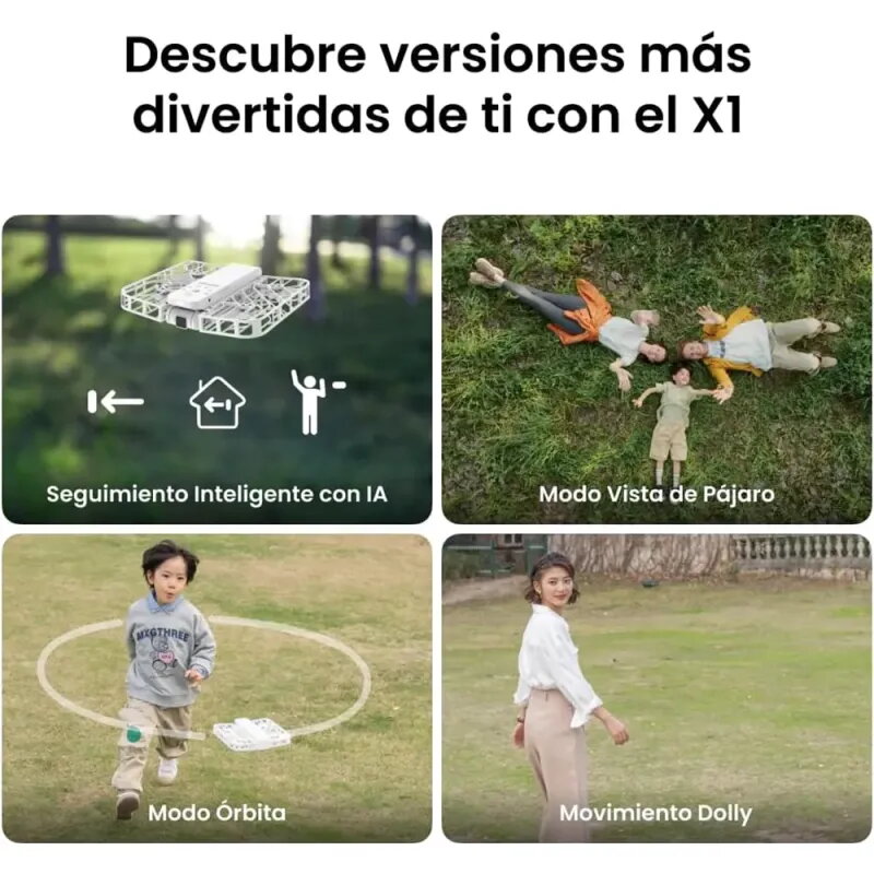 HOVERAir X1 Blanco – Mini dron plegable con seguimiento automático