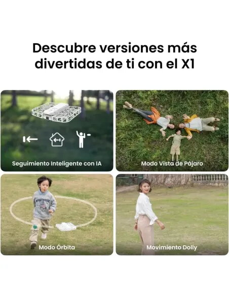 HOVERAir X1 Blanco – Mini dron plegable con seguimiento automático