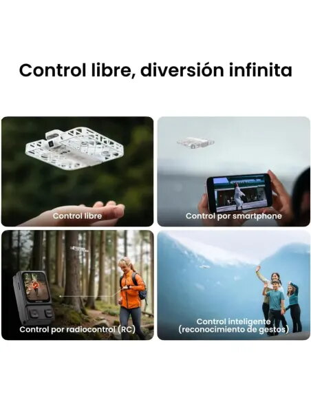 HOVERAir X1 Blanco – Mini dron plegable con seguimiento automático